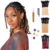 12 Inch Dreadlock Extensions 0.6cm Loc Extensions Human Hair 30