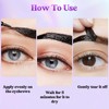 2PCS Tattoo Eyebrow Gel Easy Peel Off【Smudge Proof】【Long-lasting】【Waterproof】, Black