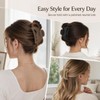 4 Pcs Flat Claw Clips for Women, Matte Hair Clips