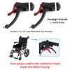 LITEMATIRA Wheelchair Replacement Hand Brake with Self-Locking Brake System, 2