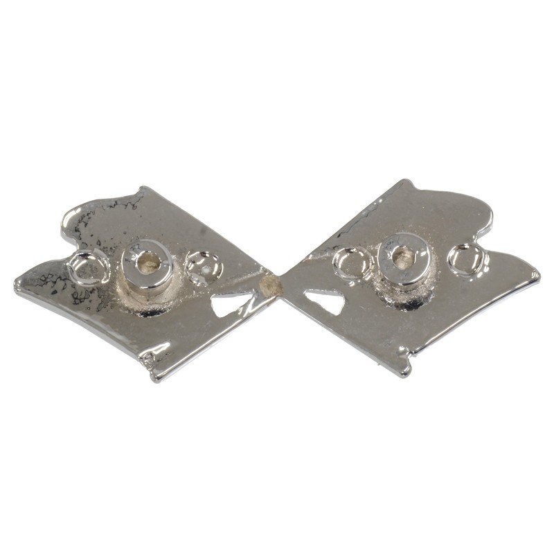 1968 Corvette Console Plate Crossflag Emblem