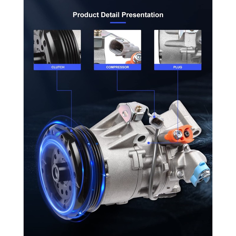 ECCPP A/C Compressor with Clutch for Scion xA xB 1.5L