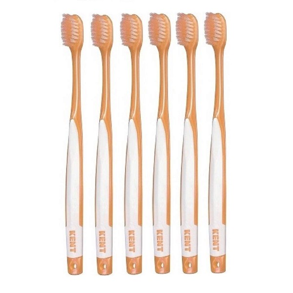 [Set of 6] Kent (Kent), Tri purekkusu Nylon Toothbrush Normal knt9211 Pearl Orange