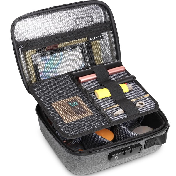 OZCHIN Smell Proof Bag with Combination Lock Shockproof Hard Shell