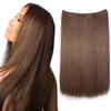 Hair Extensions, 1 Braid, Hair Thickening, Smooth with Invisible Wire
