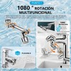 Extensor de Grifo Giratorio 1080°, Aireador Universal para Cocina y