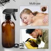 Worldgsb Glass Spray Bottles, 16oz Amber Glass Spray Bottles with