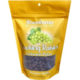 Cooking Raisins (Keshmesh Poloee) | 12 oz (340 g) | No Sugar Added | All Natural & Unsulfured | Soft & Flavorful | Ideal for Rice & Baking | Packed in California | RisenRaisin Brand