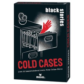 moses. Black Stories Cold Cases - 50 Real, Unsolved True Crime Cases, Puzzle Game with True Crime Cases and Crime, Crime Card Game for Teenagers and Adults from 12 Years
