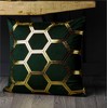 Red Rainbow 4 Pack Gold Metallic Velvet Cushion Covers Marble