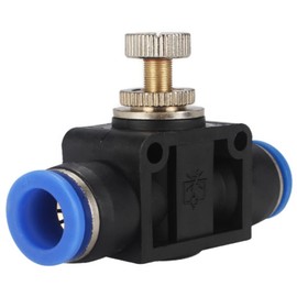 Throttle Check Valve 6 mm Push in Quick Connector Throttle Valve IQS Compressed Air Throttle Industrial Quality