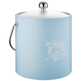 Kraftware Pastimes 3qt (Fishin', Light Blue) Ice Bucket, Small
