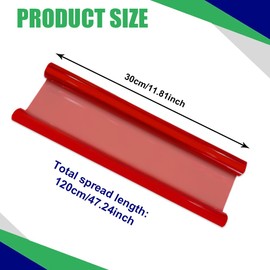 QZTYTY 12×48 Inch Car Light Tint Film, Vinyl Wrap for Cars, Self Adhesive Vinyl Vehicle Tail Light Tint Film, Universal Automotive Lamp Decoration Accessories Suitable for Most Vehicles, Trucks, SUVs