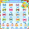 Piklodo 100Pcs Spring Summer Dog Bows and Dog Hair Clips