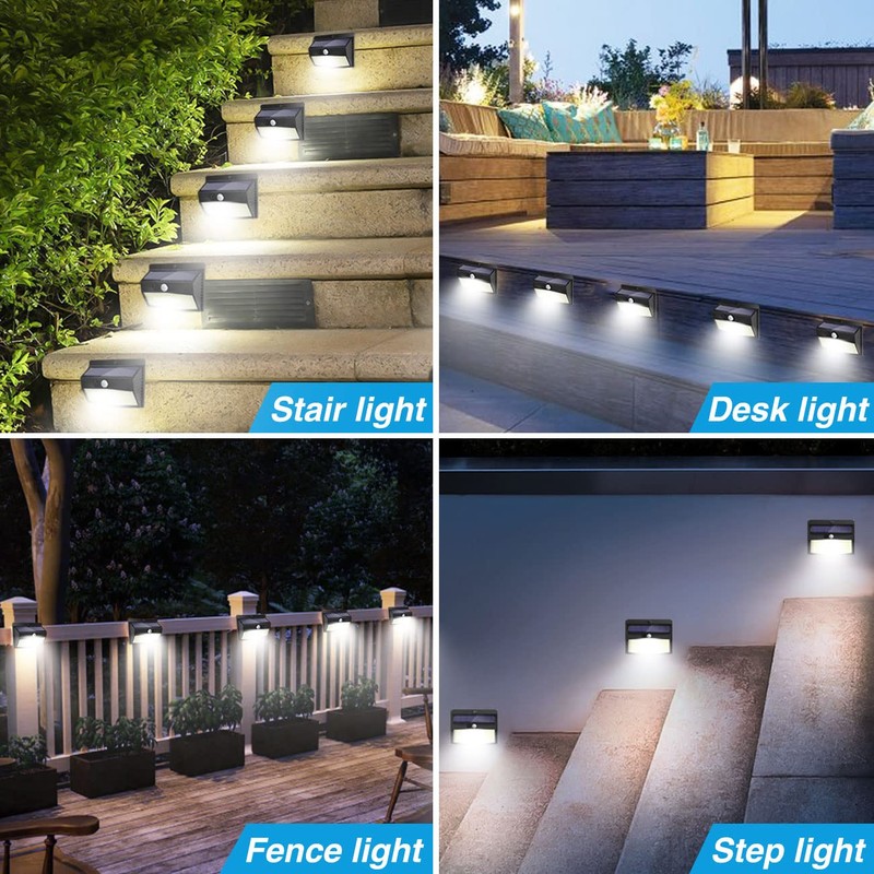Solar Outdoor Lights, [138 LED/4 Packs] Solar Motion Sensor Security