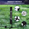 BAGAIL All-in-1 Badminton Net, Height Adjustable (Up to 5.1') Kids