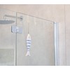 SOMA Shower Cubicle Hooks Transparent 8 mm Set of 4