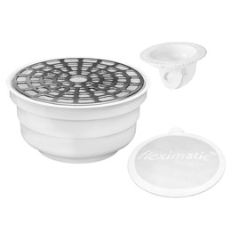 Fleximatic 2254 Coladera universal con rejilla cubierta de acero inoxidable con tapa higiénica y check anti-olores