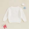 Infant Newborn Baby Christmas Sweater Cute Candy Cane Warm Knitted