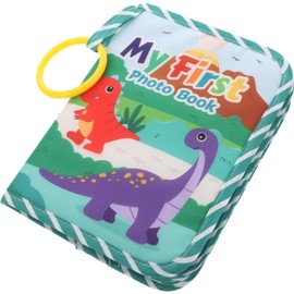My First Family Album Dinosaur Photo Album unicorn Photo Album Soft Cloth Photo Book Memory Book Keepsake Book (Green Dinosaur)