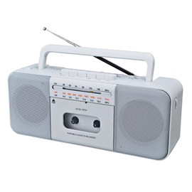Cassette Tape Player Recorder Boombox with Bluetooth, AM/FM/SW Radio, Record to Cassette/USB/SD, Premium 10W Sound, AC/DC Powered, Portable Cassette Player