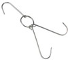 TIHOOD 3 PCS 9.4" Stainless Steel Double Meat Hooks Roast