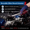 GIRAVO 1/2" Offset Extension Wrench Impact Set, Switchable 3-in-1 Drive