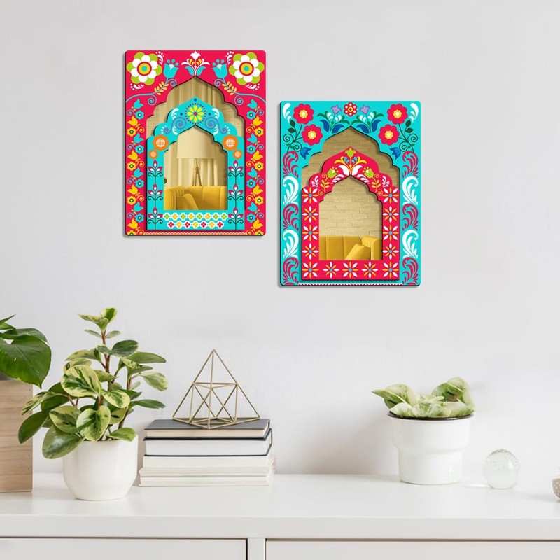 Sehaz Artworks Jharokha Wall Art | Wall Decoration Items for