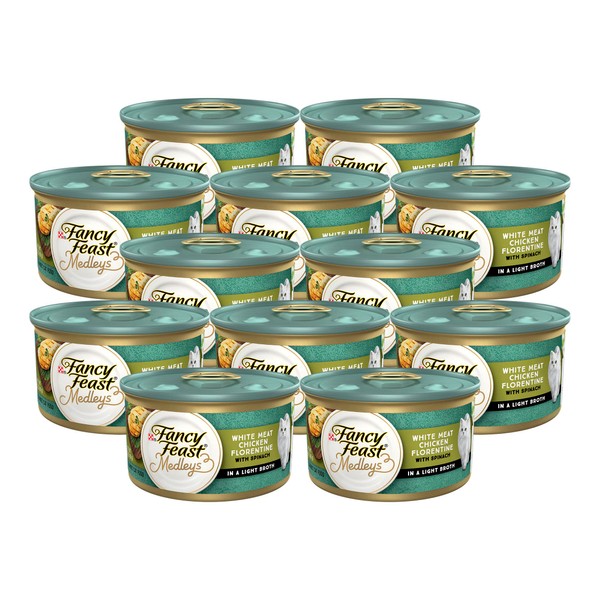 PURINA Fancy Feast Medleys White Meat Chicken Florentine with Garden