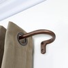 Rolando 5/8" Room Darkening Rod Set 28-48" Dark Bronze