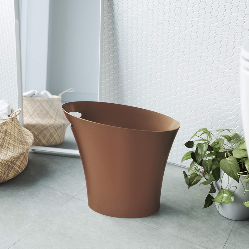 Umbra Skinny Trash Can, Sleek & Stylish Small Garbage Can