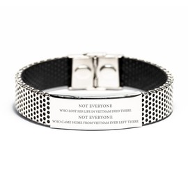 Vietnam Veteran Bracelet United States Military Engraved Bracelet Gifts Not everyone who lost his life in Vietnam died there. Birthday Chistmas Vietnam Vets Gifts