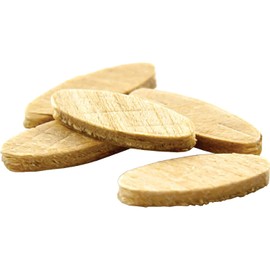 wolfcraft 2993404 Compressed Wafer Shaped Wood Joining Biscuits for Joining Wood Pieces, #R1, 110 Piece Jar