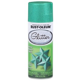 Rust-oleum Glitter Spray Paint 10.25 Oz Turquoise Interior Multi-surface Finish