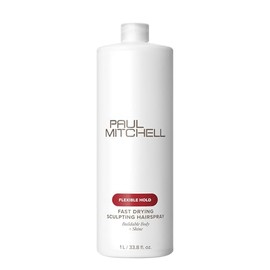 Paul Mitchell Fast Drying Sculpting Hairspray, Spray para Peinar de Secado Rápido, Fijación Flexible, Volumen y Brillo Progresivos, Para Todo Tipo de Cabello, 1 litro