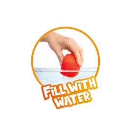 Toi-Toys Water Bomb Reusable Splash - Pack of 3 Water Balloons Diameter 15 cm in Mesh Bag - Quick Filling Water Balloons Water Toy Water Balloons for Children Pool