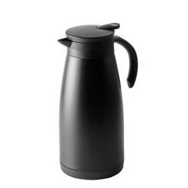 BLKP Pearl Metal Pot Tabletop Pot Table Pot 3.5 gal (1.5 L) Limited Edition Black Stainless Steel Thermal Cold Retention BLKP Black AZ-5019