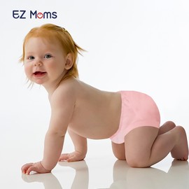 EZ Moms 6 Packs Toddler Potty Training Underwear for Girls 6 Layer Reusable Toilet Training Pants Size 7 Strong Absorbent Thick Padded Underwear Kid Confident Toddler Panties with Potty Sticker Chart