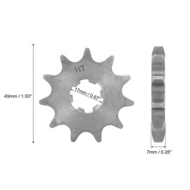 F FIERCE CYCLE Fitting Screw Metal Titanium Tone Motorcycle Sprocket Front Engine Sprocket 428 Chain 11T 17mm
