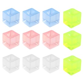 12 Pcs Mini Ice Cube Squishy,Elastic and Smooth Squishy Ice Cube,Small Fidget Toys,Mini Jelly Fidget Toy ,for Birthday Parties and Easter Gifts,Stress Relieving Balls School Gifts(Mixed Colors)