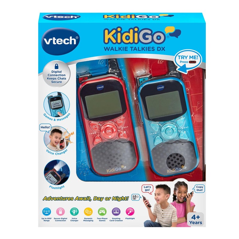 VTech KidiGo Walkie Talkies DX for Kids Ages 4 Years