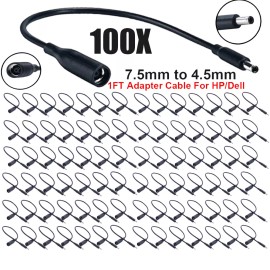 For Dell 100 Power Charger Converter Adapter Cable 7.4mm To 4.5mm For dell Small Tips 1ft