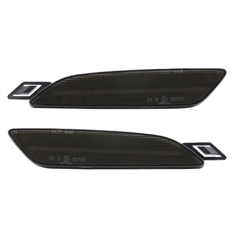 dtangor Smoke LED Amber Front Bumper Side Marker Light For