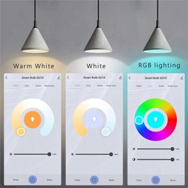 XFOX Tuya Smart GU10 Light Bulb,WiFi(2.4G),300 Lumens Dimmable LED Light Bulbs, Color Changing & Tunable White (2700K-6500K), Works with Alexa, Google Home & Smart Life App, No Hub Required(4Pack)