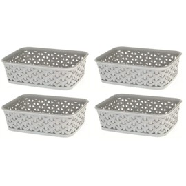 4 x A6 Grey Basket