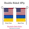 Double Sided Ukraine Friendship Garden Flag 12x18IN Small Vertical Ukrainian