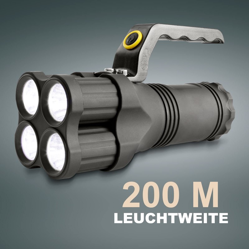 Eaxus® LED Hand Spotlight with Handle, Searchlight / Work Light