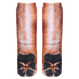 AGRIMONY Funny Socks for Men Women Teens - Fun Animal 3D Dog Paws Socks Novelty Gifts for Dad Husband Cute Funky Crazy Socks - Valentine's Christmas Gag Gifts Stocking Fillers