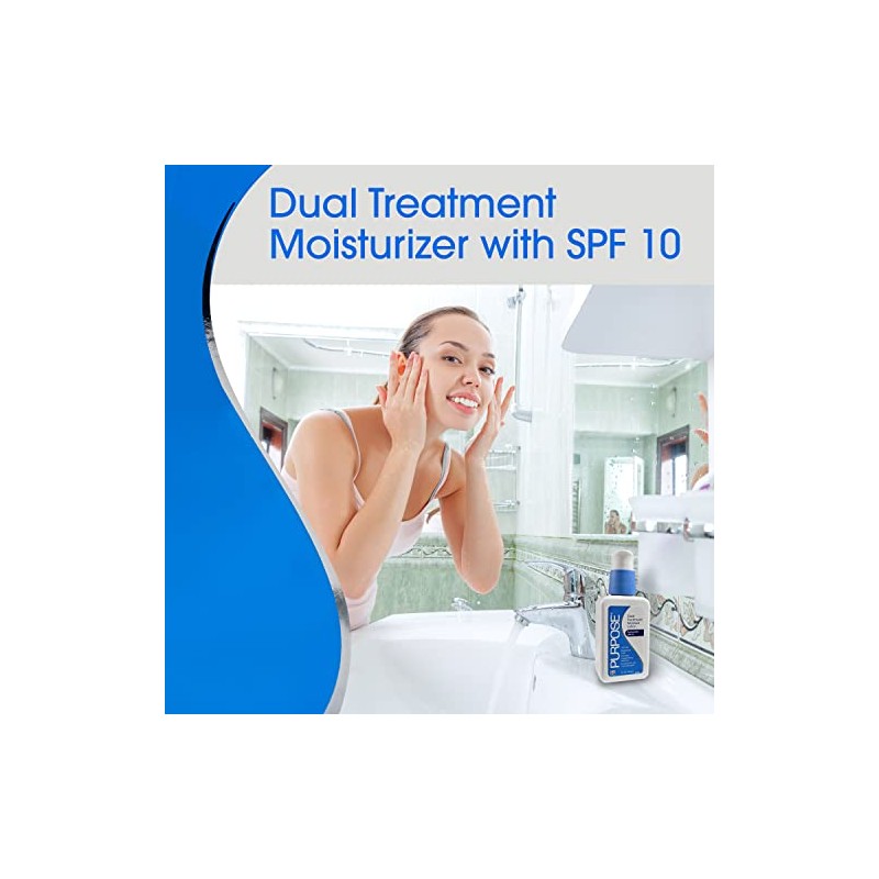 Tratamiento doble hidratante Purpose, de SPF 10 y 4 onzas,