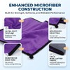 Microfiber Cleaning Cloth 5 Pcs 11.8 x 11.8 Inch Dual